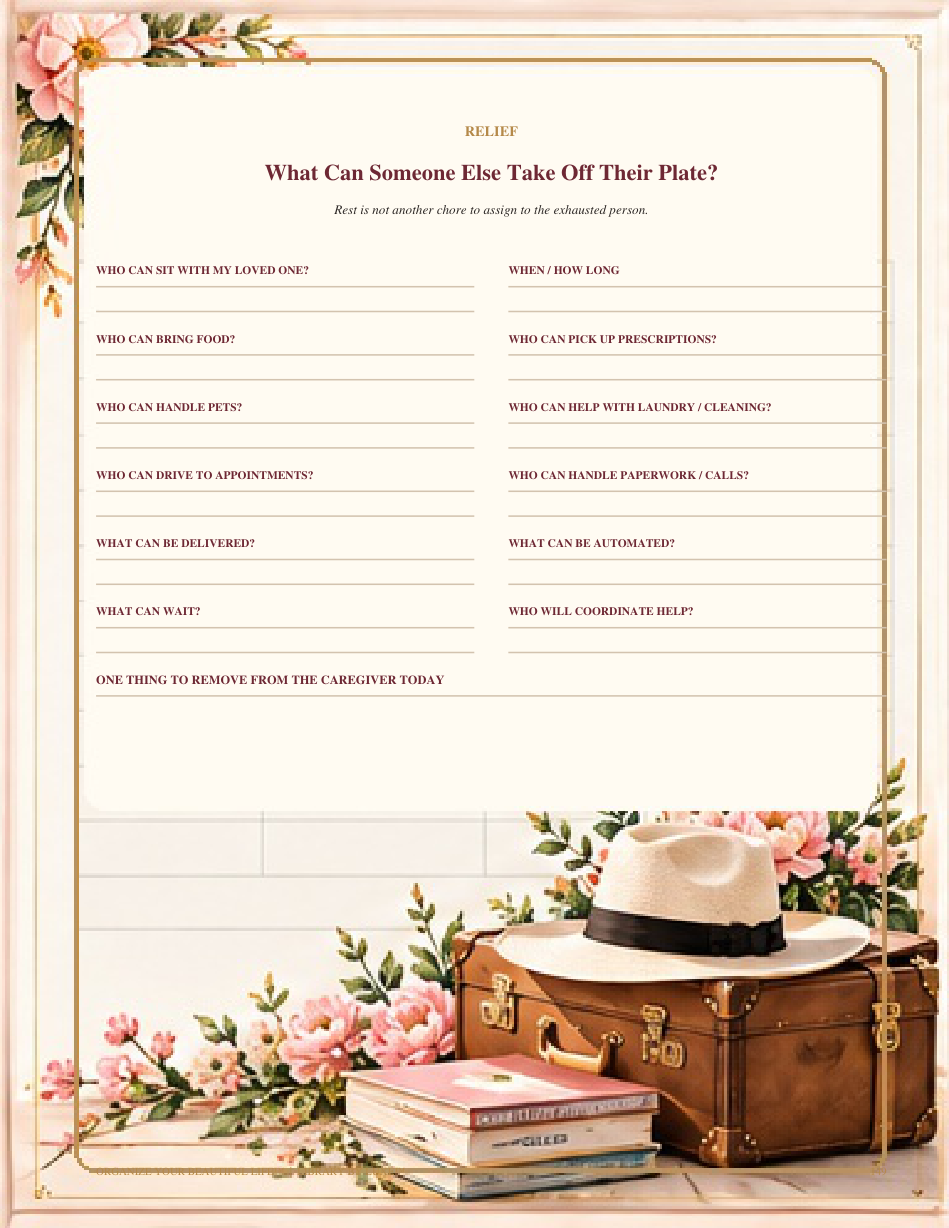 Organize Your Beautiful Life caregiving page
